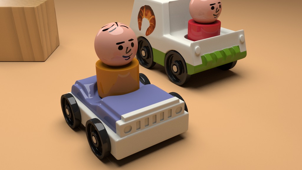 Two toy cars and their drivers ! preview image 1